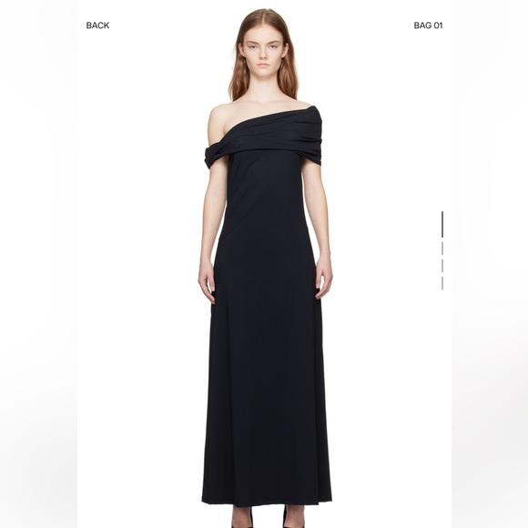Róhe Dresses & Skirts - NWT RÓHE Black Off-The-Shoulder Maxi Dress 44 (USA 12), ROHE XL